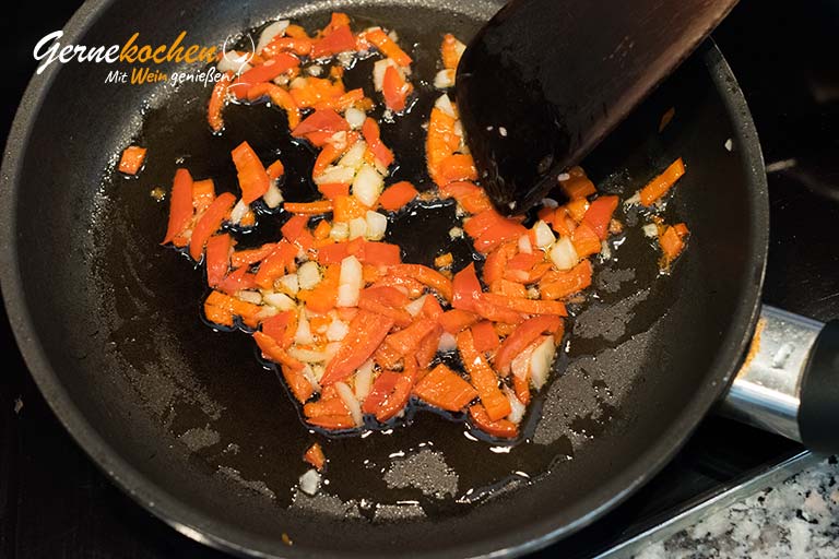 Rotgarnelen mit gelbem Paprika-Ketchup – Zubereitungschritt 2