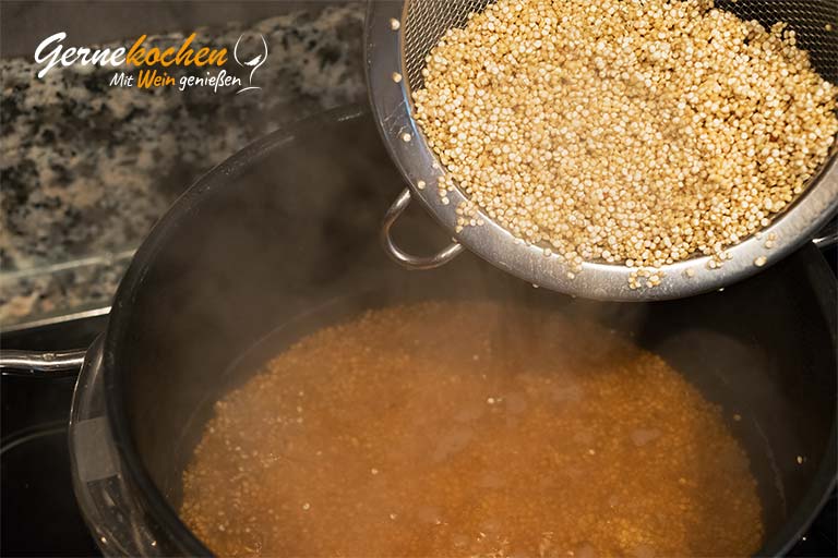 Lammrücken mit Röstgemüse und Quinoa – Zubereitungsschritt 3