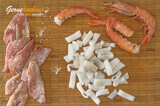 Poseidon-Teller mit mediterraner Mayonnaise - Zubereitungsschritt 4