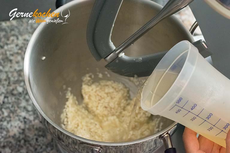 Risotto mit Meeresfrüchten – Arbeitsschritt 3.4 Risotto mit Meeresfrüchten – Zubereitungsschritt 3.4
