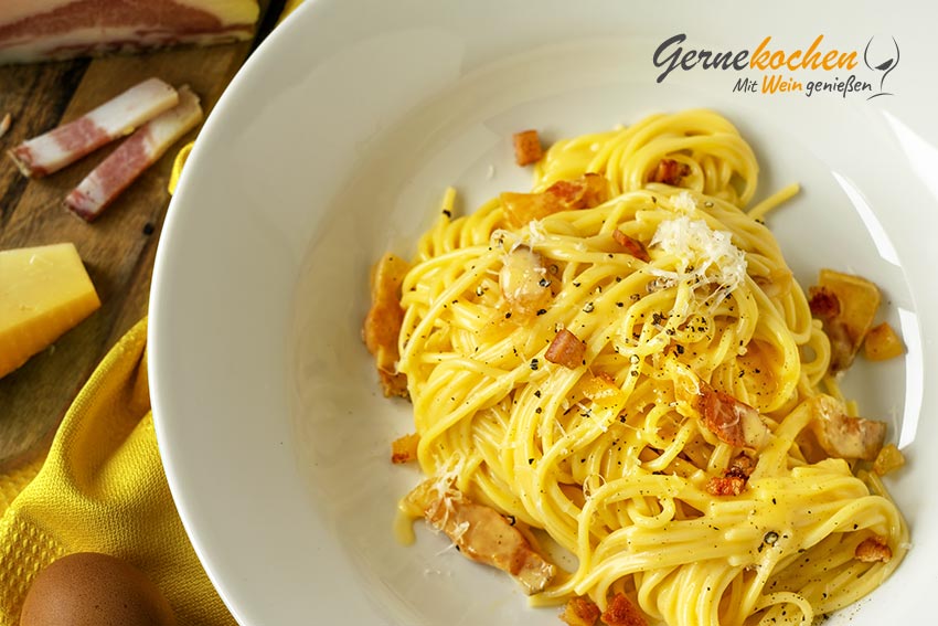 Spaghetti carbonara Original-Rezept)