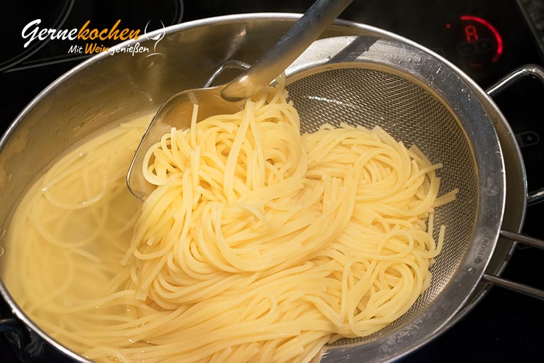 Spaghetti carbonara – Zubereitungsschritt 2