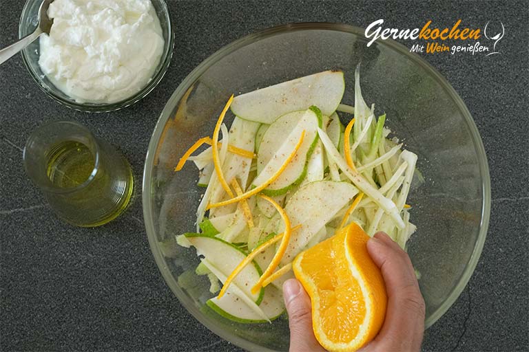 Birnen-Fenchel-Salat – Zubereitungsschritt 2.1
