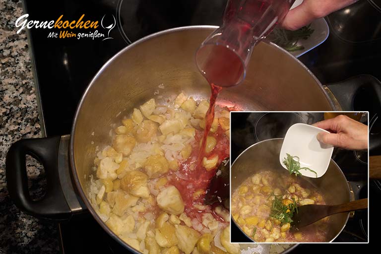 Maronensuppe mit Gar­ne­len und Sal­bei – Zubereitungsschritt 4.2