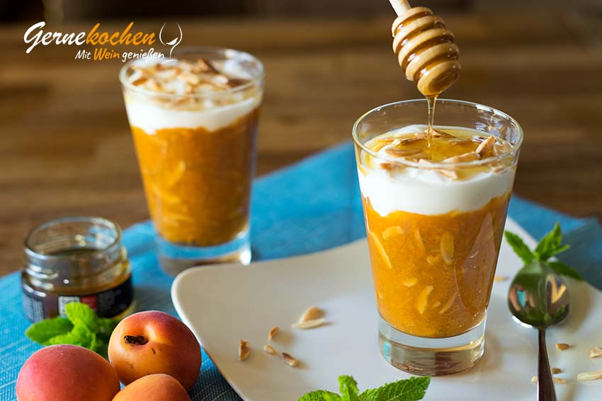 Aprikosencreme mit griechischem Joghurt – Kréma veríkoko