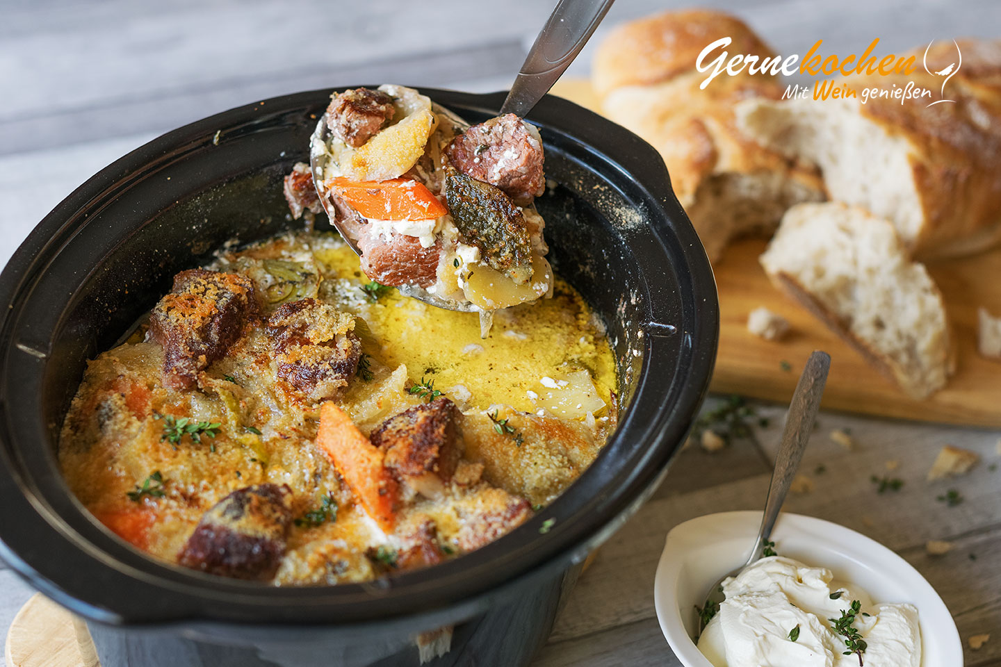 Foodblog: Elsässer Baeckeoffe (Bäckerofen) aus dem Slow Cooker