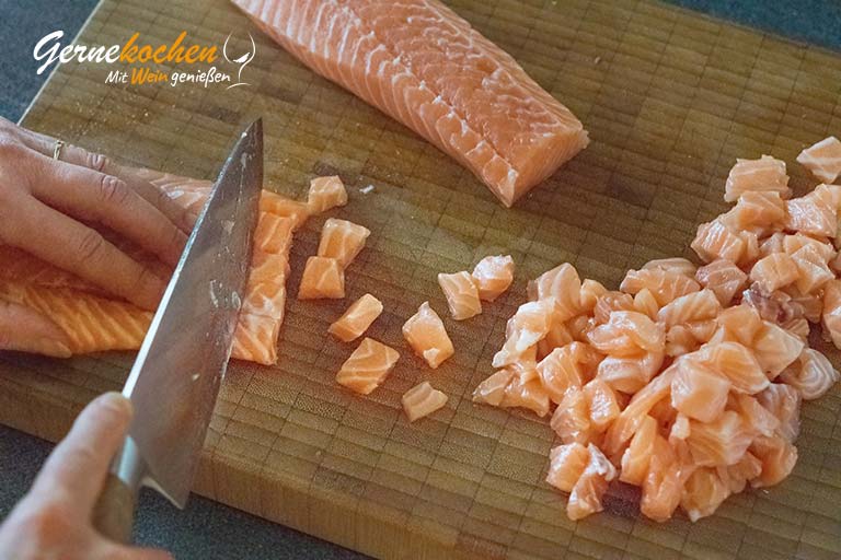 Lachsterrine mit Forellenkaviar – Zubereitungsschritt 2.2
